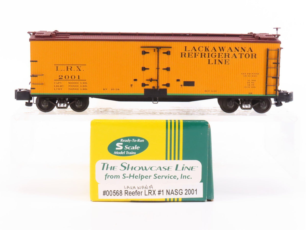 S Scale S-Helper Showcase 00568 LRX Lackawanna Refrigerator 40&#39; Reefer #2001