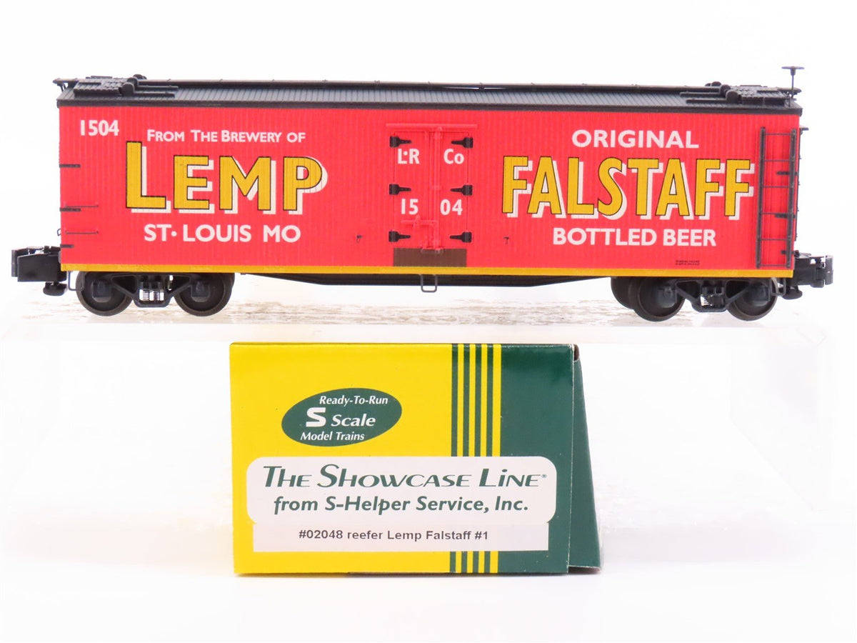 S Scale S-Helper Showcase 02048 LRCo Lemp Falstaff Beer 40&#39; Wooden Reefer #1504