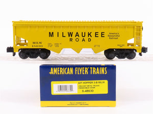 S Scale American Flyer 6-48630 MILW Milwaukee Road 3-Bay Hopper #48630