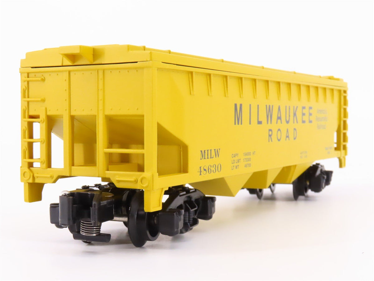 S Scale American Flyer 6-48630 MILW Milwaukee Road 3-Bay Hopper #48630