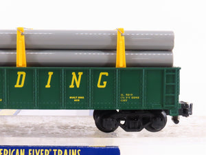 S Scale American Flyer 6-48526 RDG Reading Lines Gondola #38708 w/ Pipes