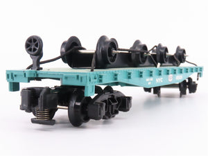 S Scale American Flyer 6-48529 NYC New York Central Flat Car 48529 w/ Wheel Load