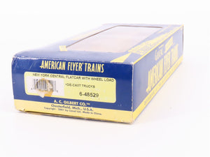 S Scale American Flyer 6-48529 NYC New York Central Flat Car 48529 w/ Wheel Load