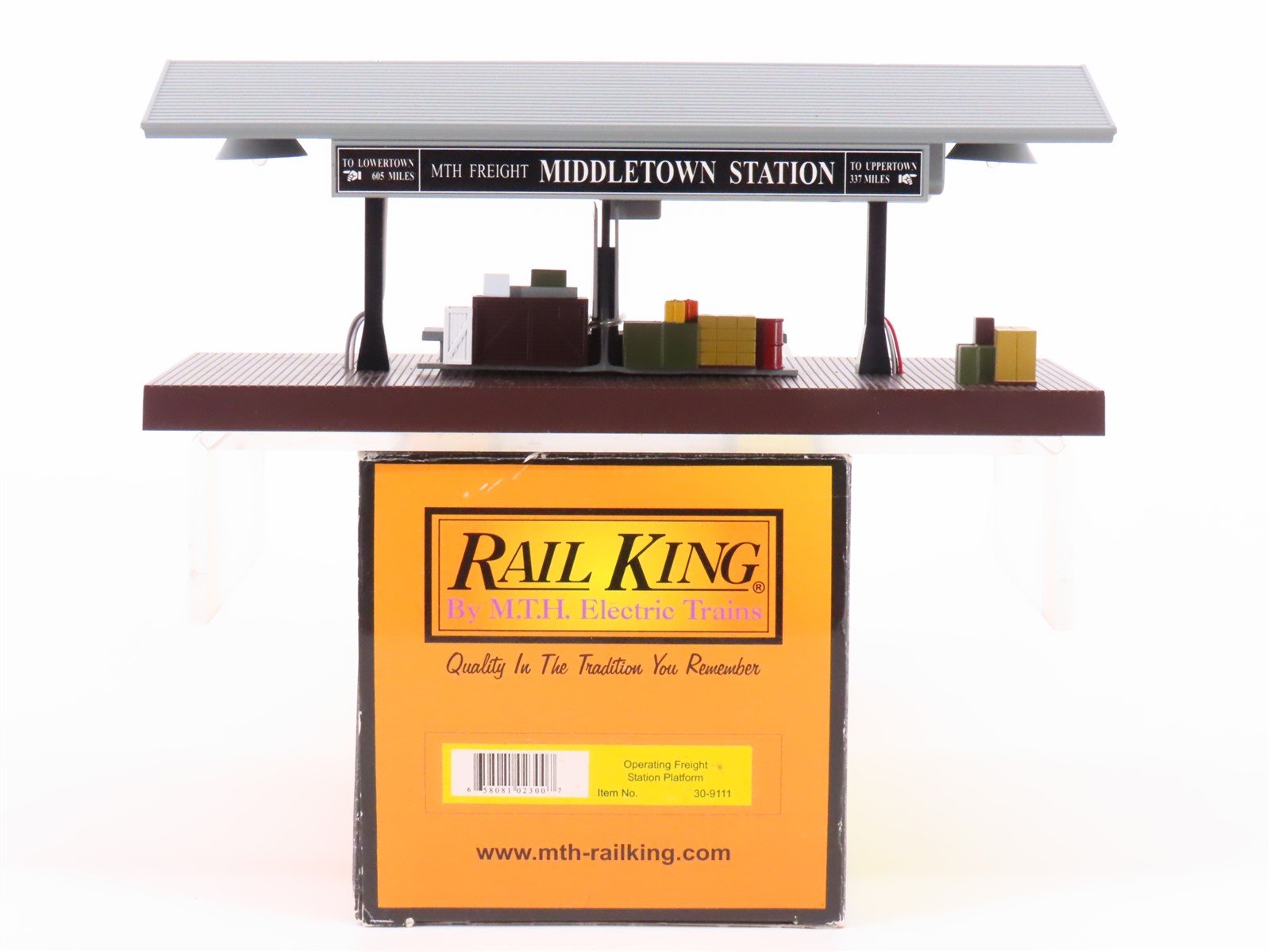 O Scale MTH RailKing 30-9111 Middletown Operating Freight Station Platform