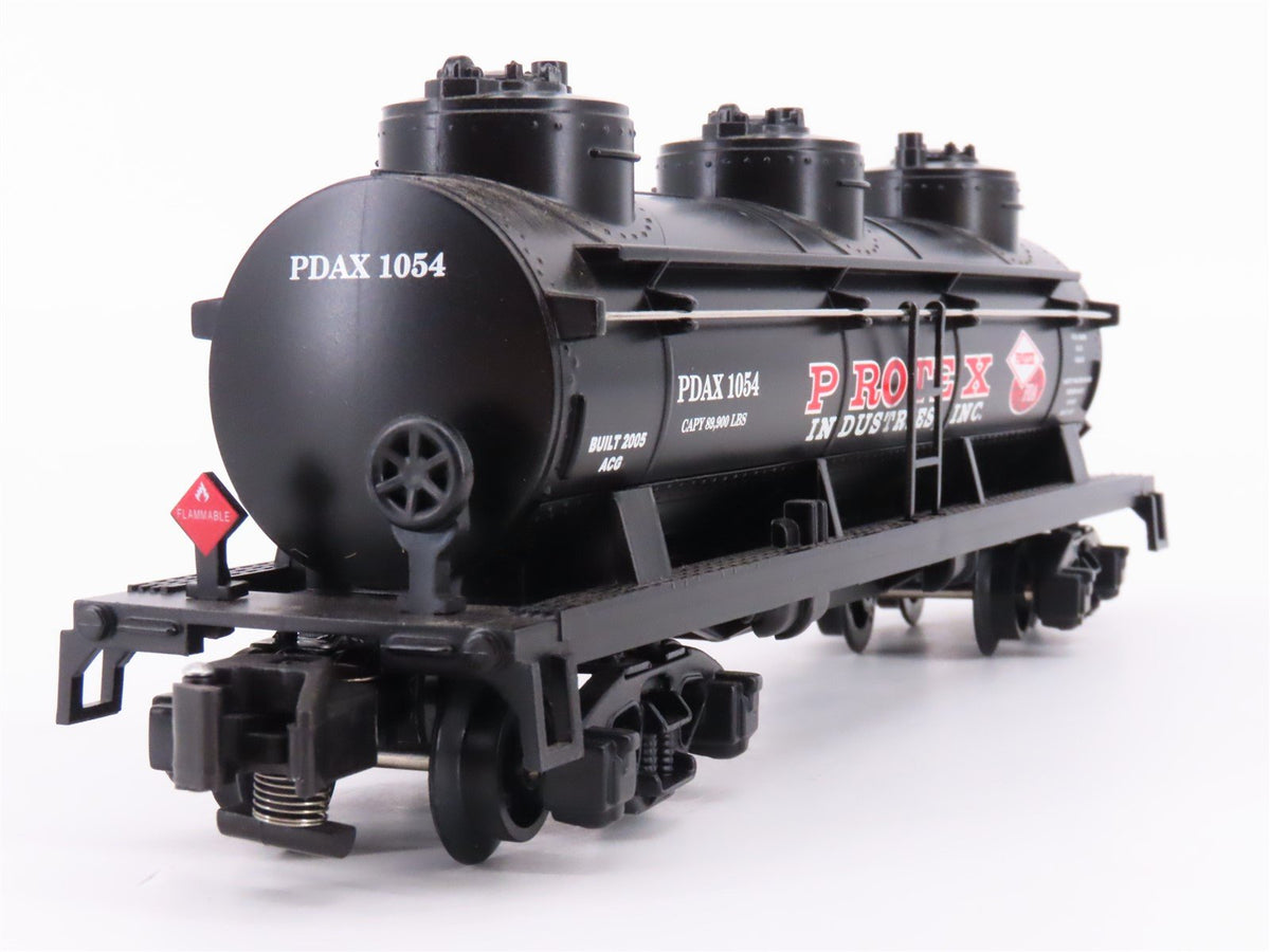 S Scale American Flyer 6-48418 PDAX Protex 3-Dome Tank Car #1054