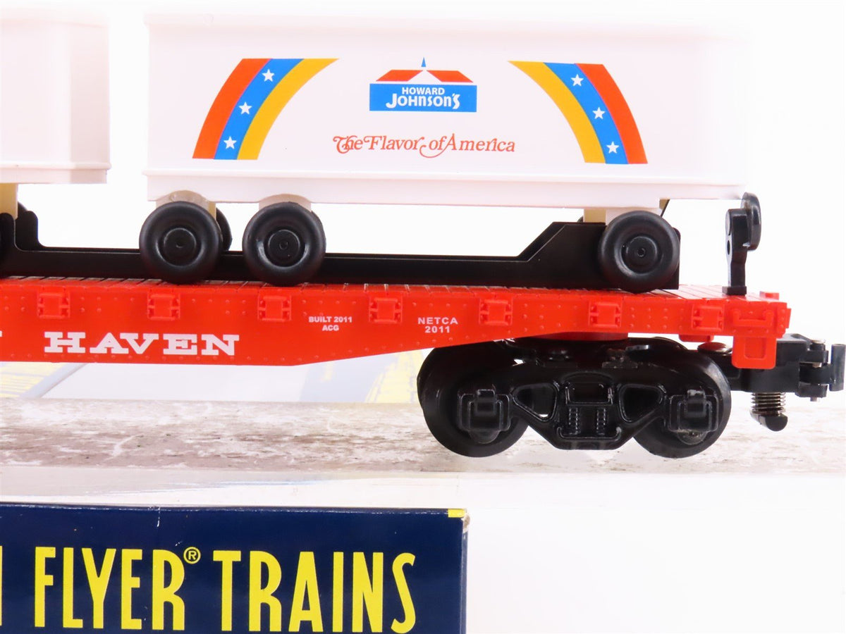 S Scale American Flyer 6-48295 NETCA NH New Haven Flat Car #48295 w/ Trailers