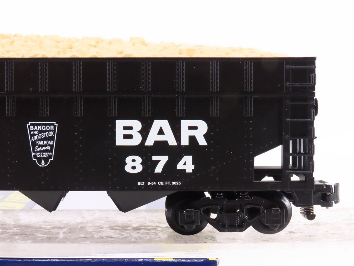 S Scale American Flyer 2219252 BAR Bangor &amp; Aroostook Wood Chip Hopper #874