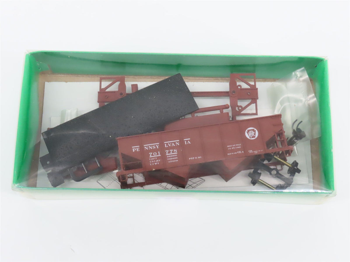 Lot of 16 HO Scale Bowser Kit #56201 PRR Pennsylvania GLa 2-Bay Hoppers w/Load