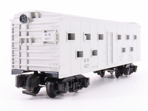 S Scale American Flyer 6-44027 MW Maintenance of Way Railroad Bunk Car #4027