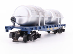 S American Flyer 6-48527 ATSF Santa Fe Flat Car #90019 w/ Jet Engine Containers