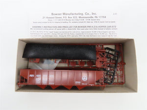 Lot of 16 HO Scale Bowser Kit #54051 PRR Pennsylvania H-21a 4-Bay Hoppers w/Load