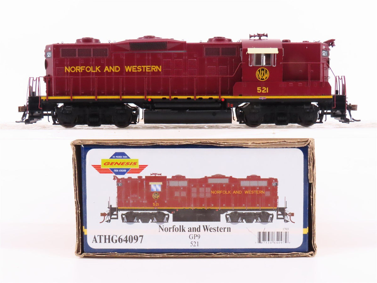 HO Scale Athearn Genesis ATHG64097 N&amp;W Railway GP9 Diesel Locomotive #521