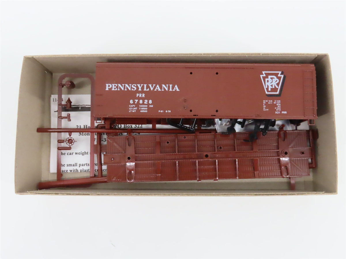 Lot of 12 HO Bowser Kit #55302 PRR Pennsylvania X-31a 40&#39; Round Roof Box Cars