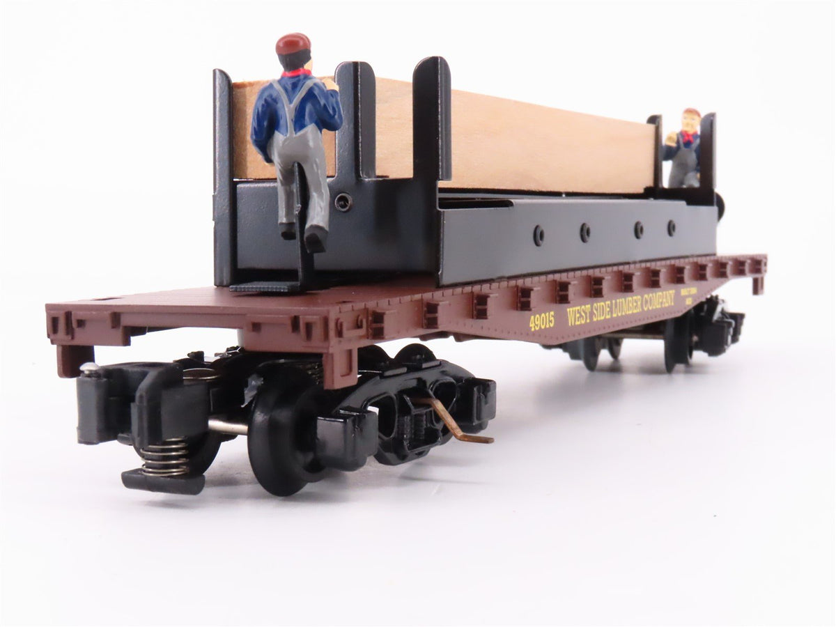 S Scale American Flyer 6-49015 West Side Lumber Operating Lumber Car #49015