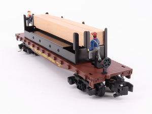 S Scale American Flyer 6-49015 West Side Lumber Operating Lumber Car #49015