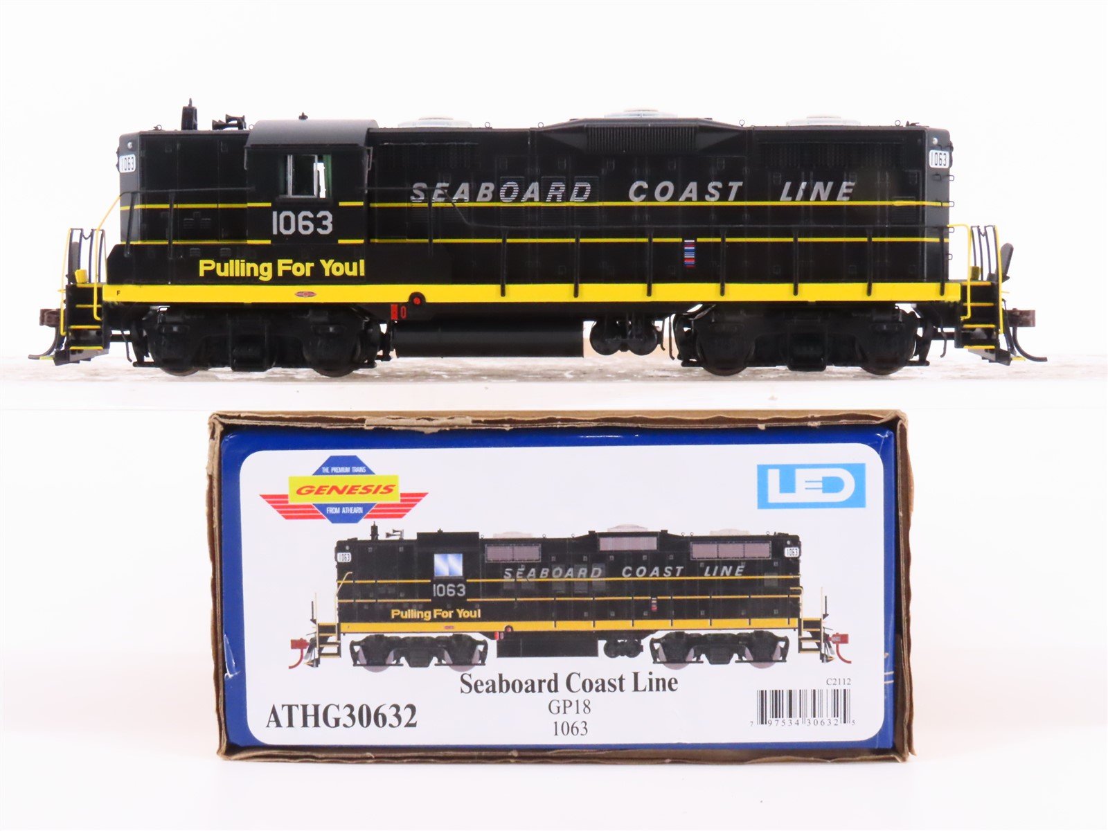 HO Scale Athearn Genesis ATHG30632 SCL Railway GP18 Diesel Locomotive #1063