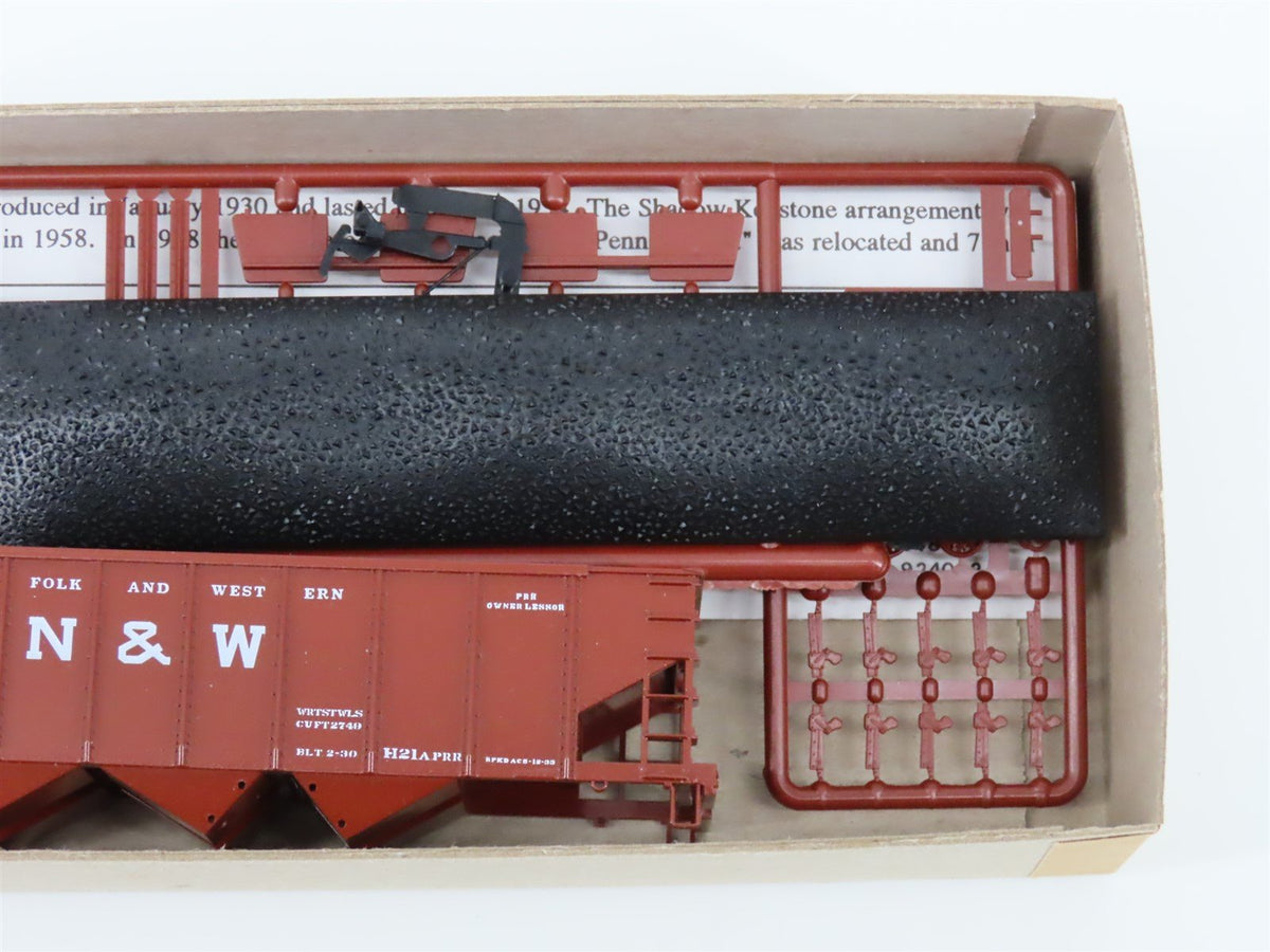 Lot of 12 HO Bowser Kit #54066 N&amp;W Norfolk &amp; Western H-21a 4-Bay Hoppers w/Load