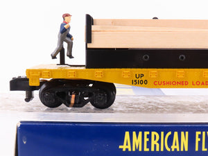 S Scale American Flyer 6-49011 UP Union Pacific Operating Lumber Car #15100