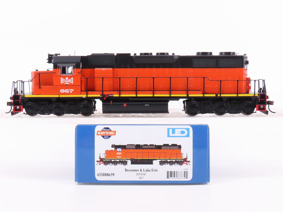 HO Scale Athearn ATH88639 BLE Bessemer &amp; Lake Erie SD38AC Diesel Loco #867