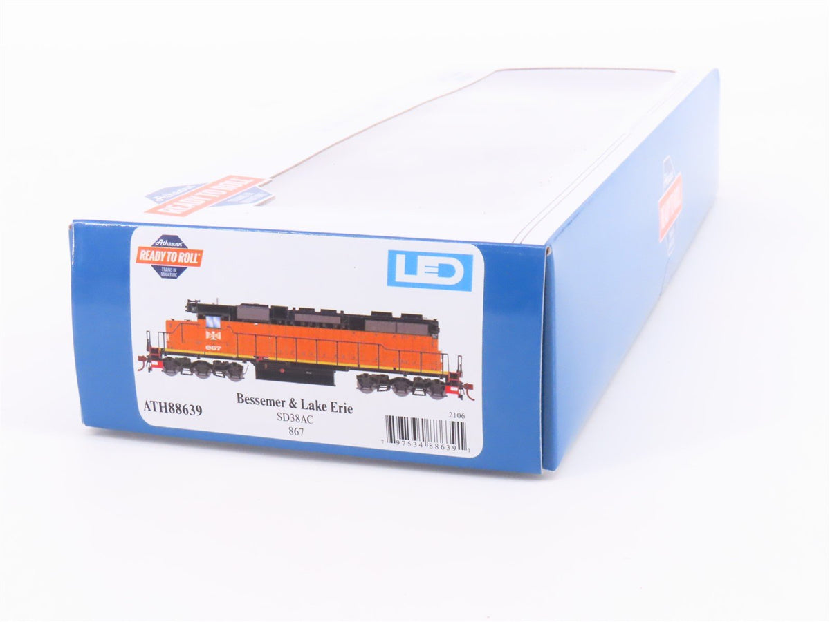 HO Scale Athearn ATH88639 BLE Bessemer &amp; Lake Erie SD38AC Diesel Loco #867