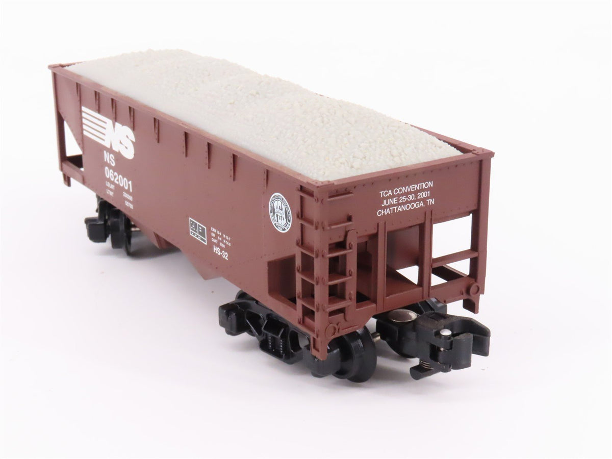 S Scale American Flyer 6-48221 TCA NS Norfolk Southern 2-Bay Hopper #062001