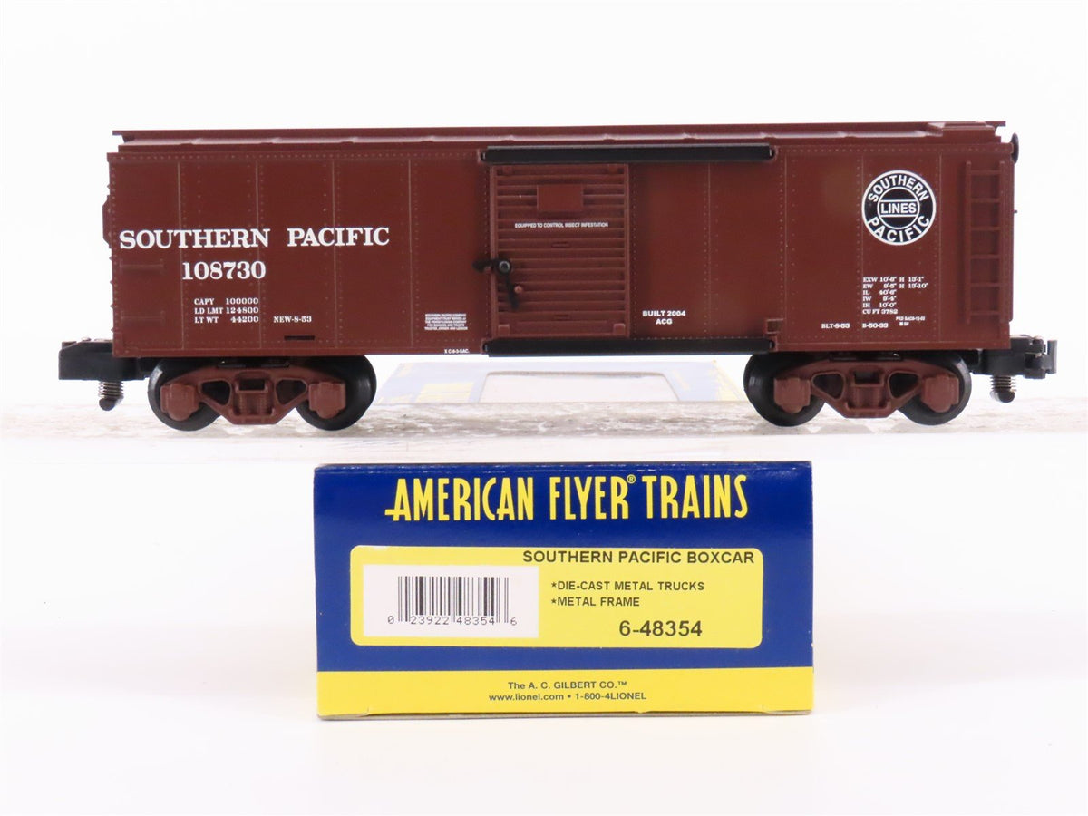 S Scale American Flyer 6-48354 SP Southern Pacific Single Door Box Car #108730