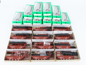 Lot of 12 HO Bowser Kit #54051 PRR Pennsylvania H-22a 4-Bay Hoppers w/Load