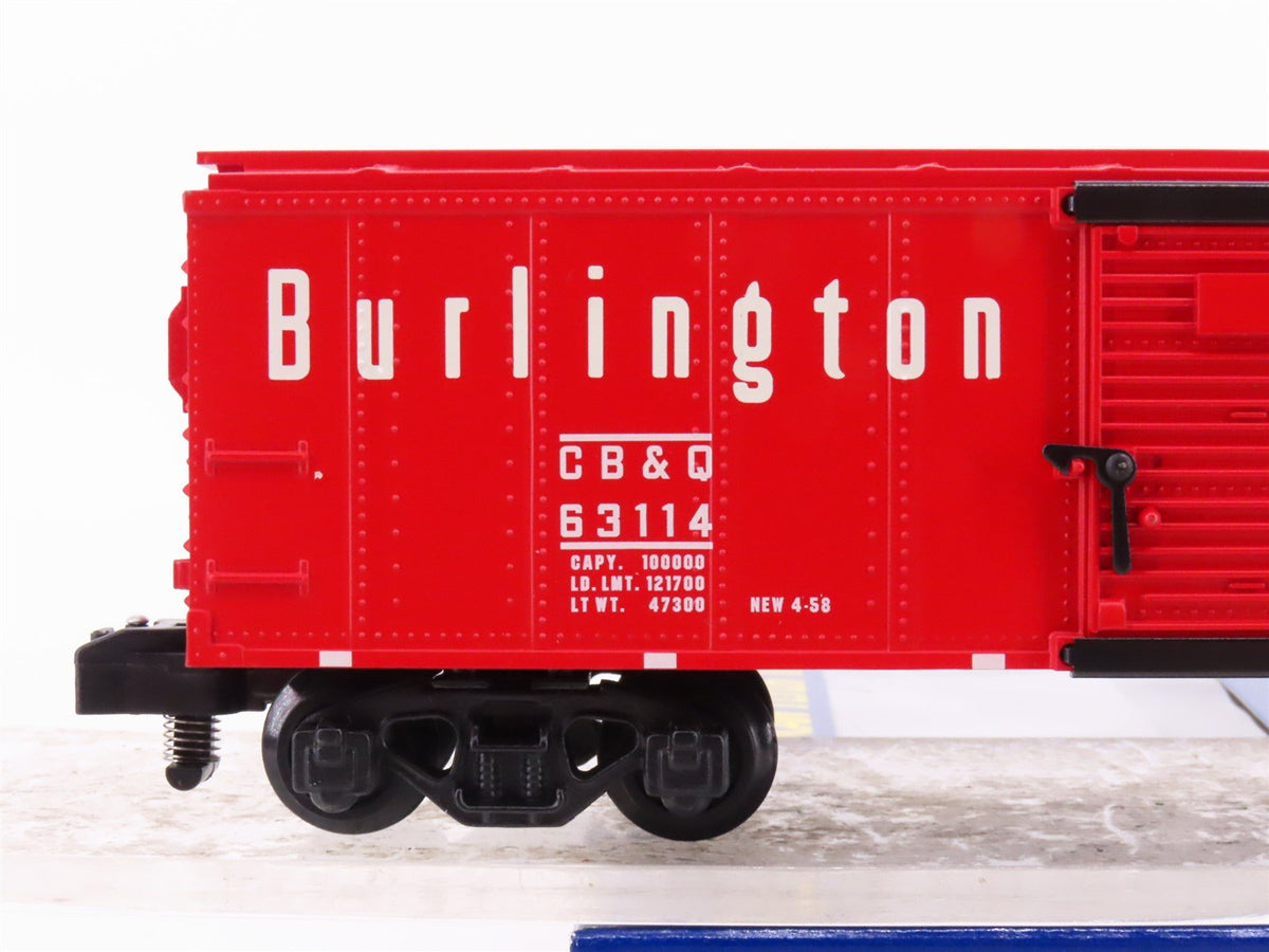 S Scale American Flyer 6-48362 CB&amp;Q Burlington Route Single Door Box Car #63114