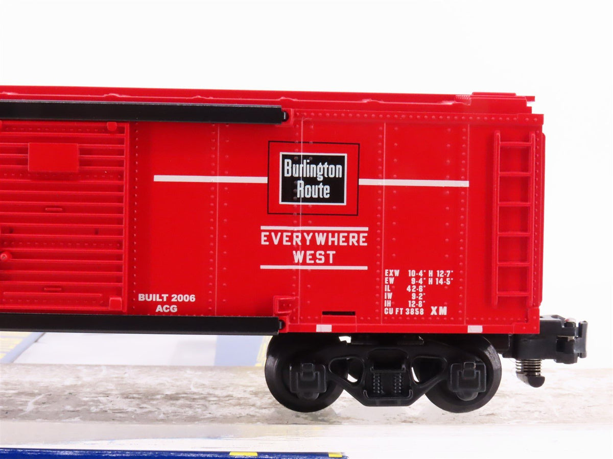 S Scale American Flyer 6-48362 CB&amp;Q Burlington Route Single Door Box Car #63114