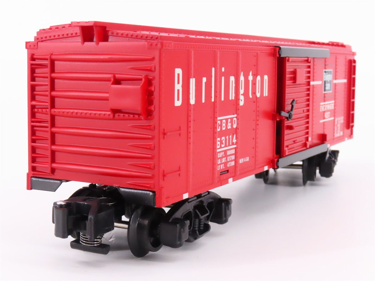 S Scale American Flyer 6-48362 CB&amp;Q Burlington Route Single Door Box Car #63114