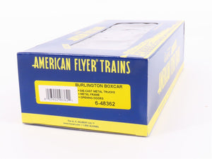 S Scale American Flyer 6-48362 CB&Q Burlington Route Single Door Box Car #63114