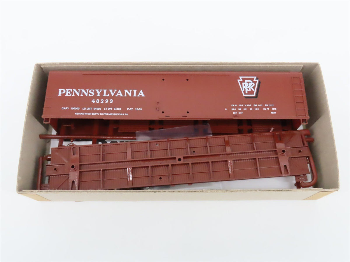 Lot of 12 HO Bowser Kit #55422 PRR Pennsylvania X-32d 50&#39; Round Roof Box Cars