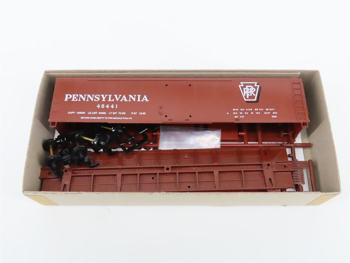 Lot of 12 HO Bowser Kit #55422 PRR Pennsylvania X-32d 50&#39; Round Roof Box Cars