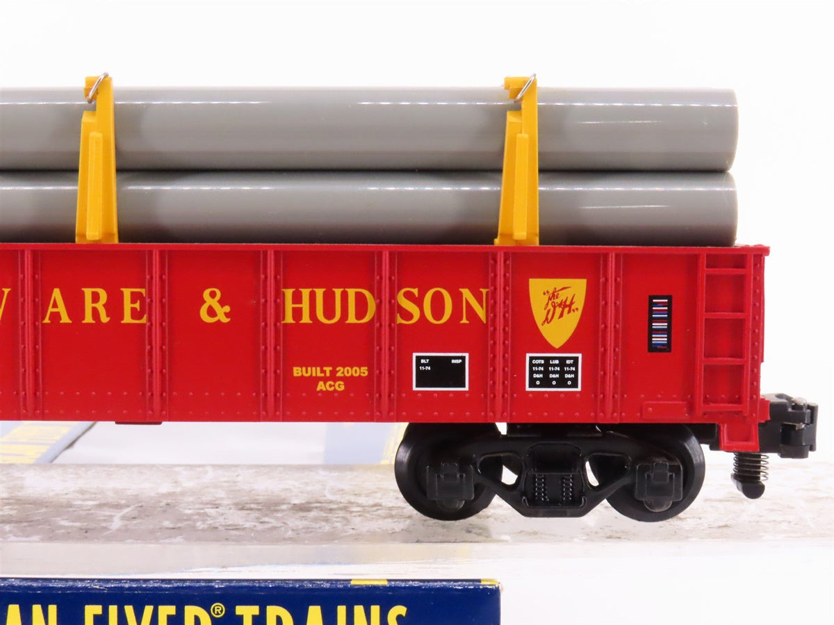 S Scale American Flyer 6-48541 D&amp;H Delaware &amp; Hudson Gondola #13903 w/ Pipe Load