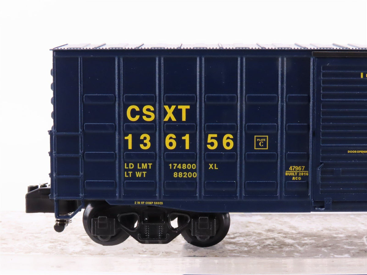 S Scale American Flyer 6-47967 CSXT Waffle Side Single Door Box Car #136156