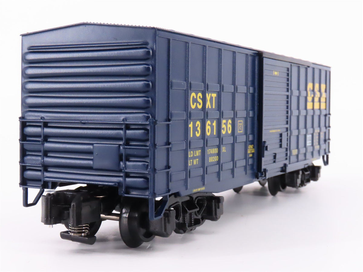 S Scale American Flyer 6-47967 CSXT Waffle Side Single Door Box Car #136156