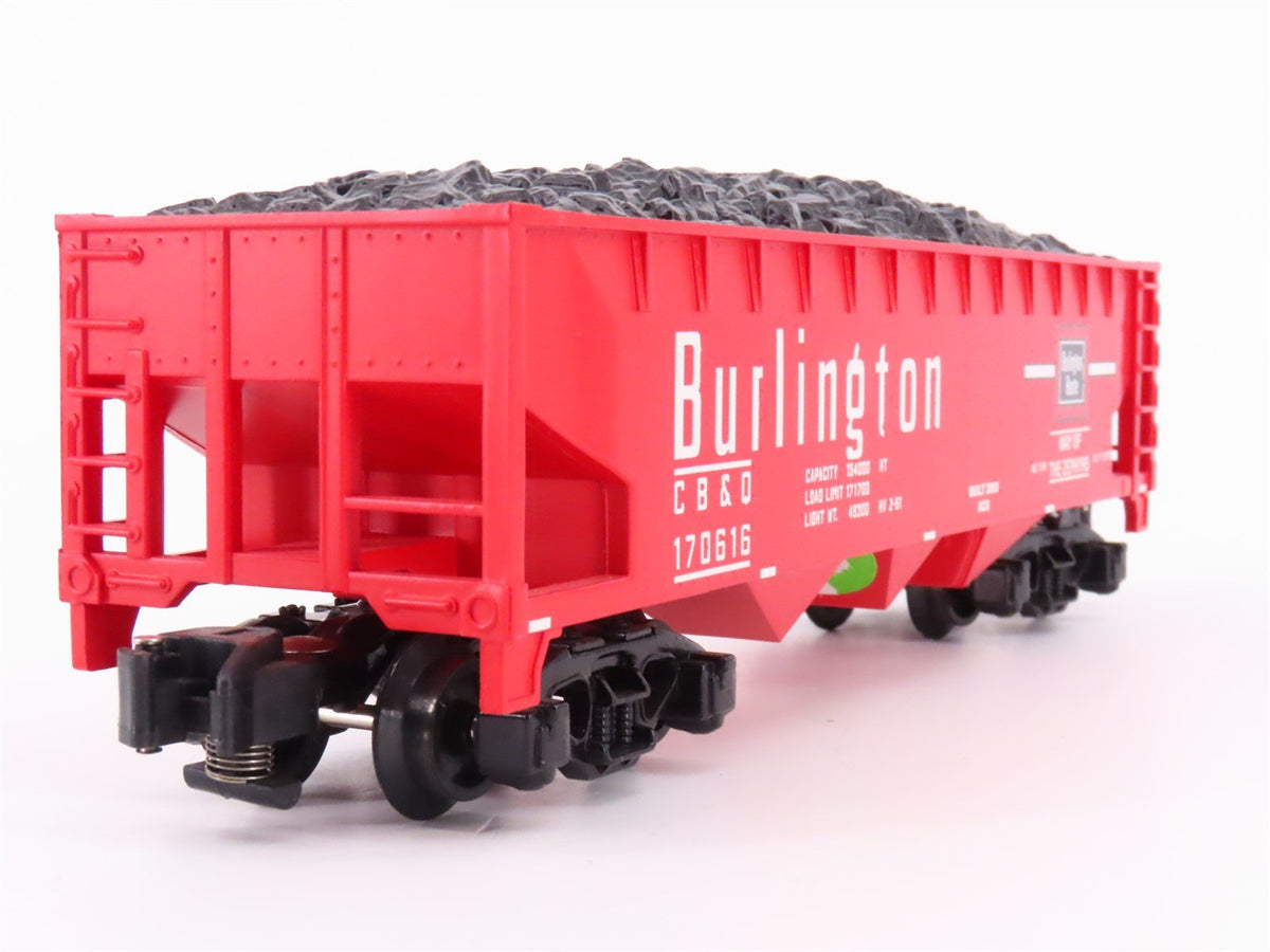 S Scale American Flyer 6-48622 CB&amp;Q Burlington Route 3-Bay Hopper #170616