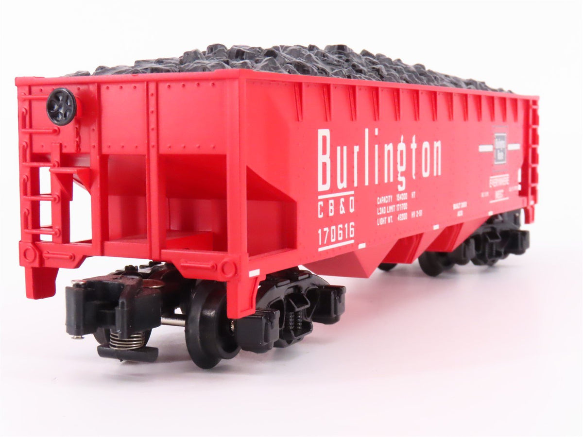 S Scale American Flyer 6-48622 CB&amp;Q Burlington Route 3-Bay Hopper #170616