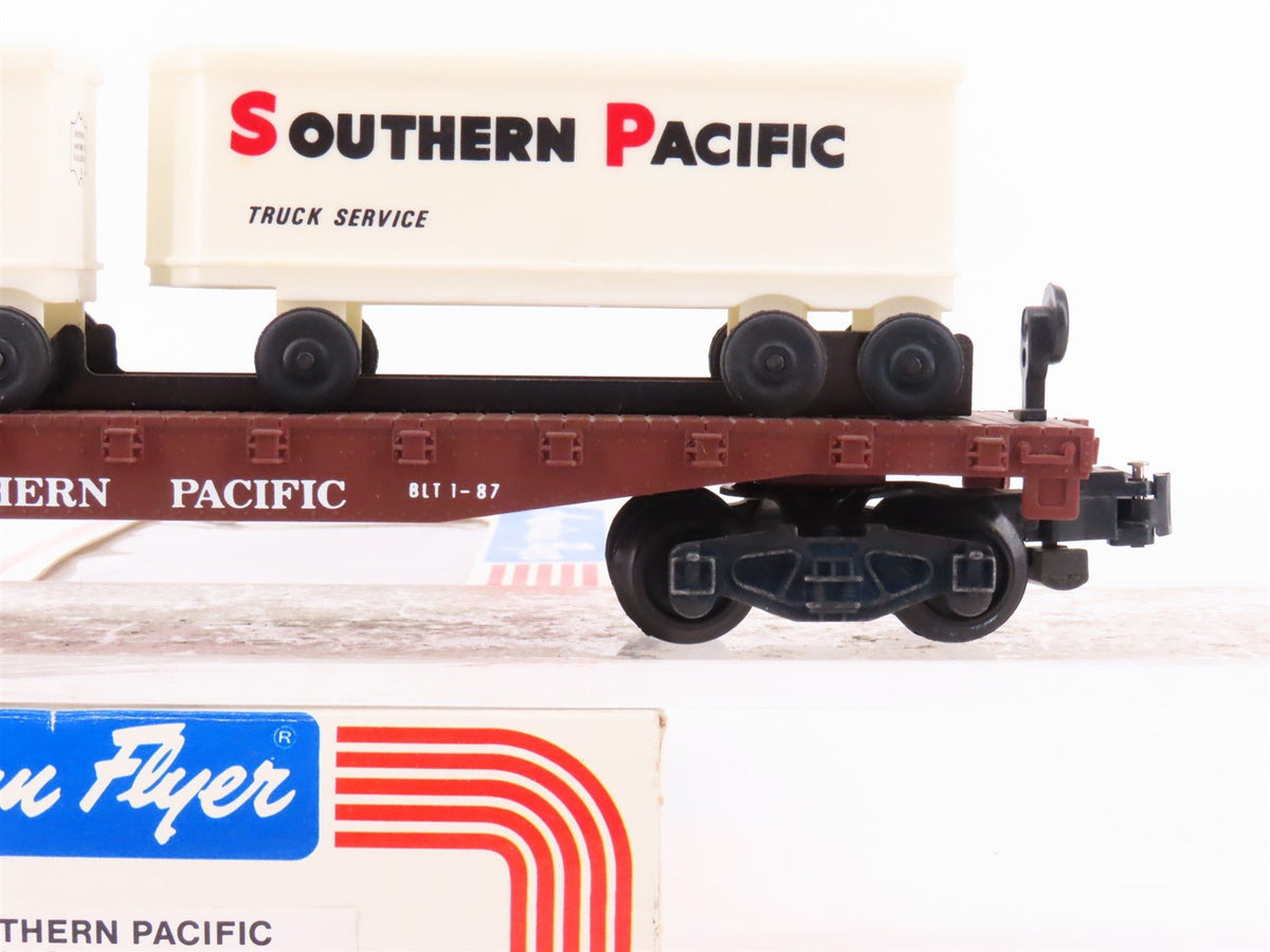 S Scale American Flyer 6-48501 SP Southern Pacific Flat Car #48501 w/ Trailers