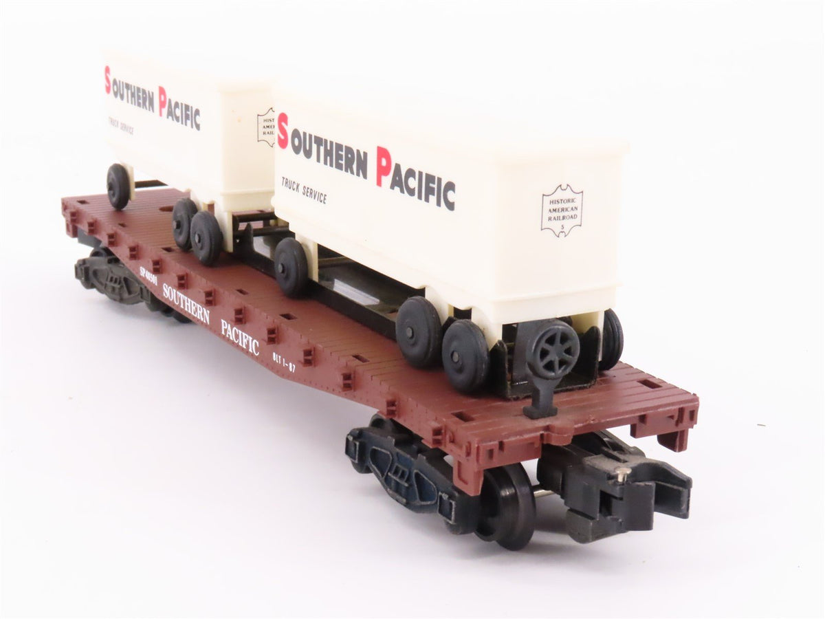 S Scale American Flyer 6-48501 SP Southern Pacific Flat Car #48501 w/ Trailers