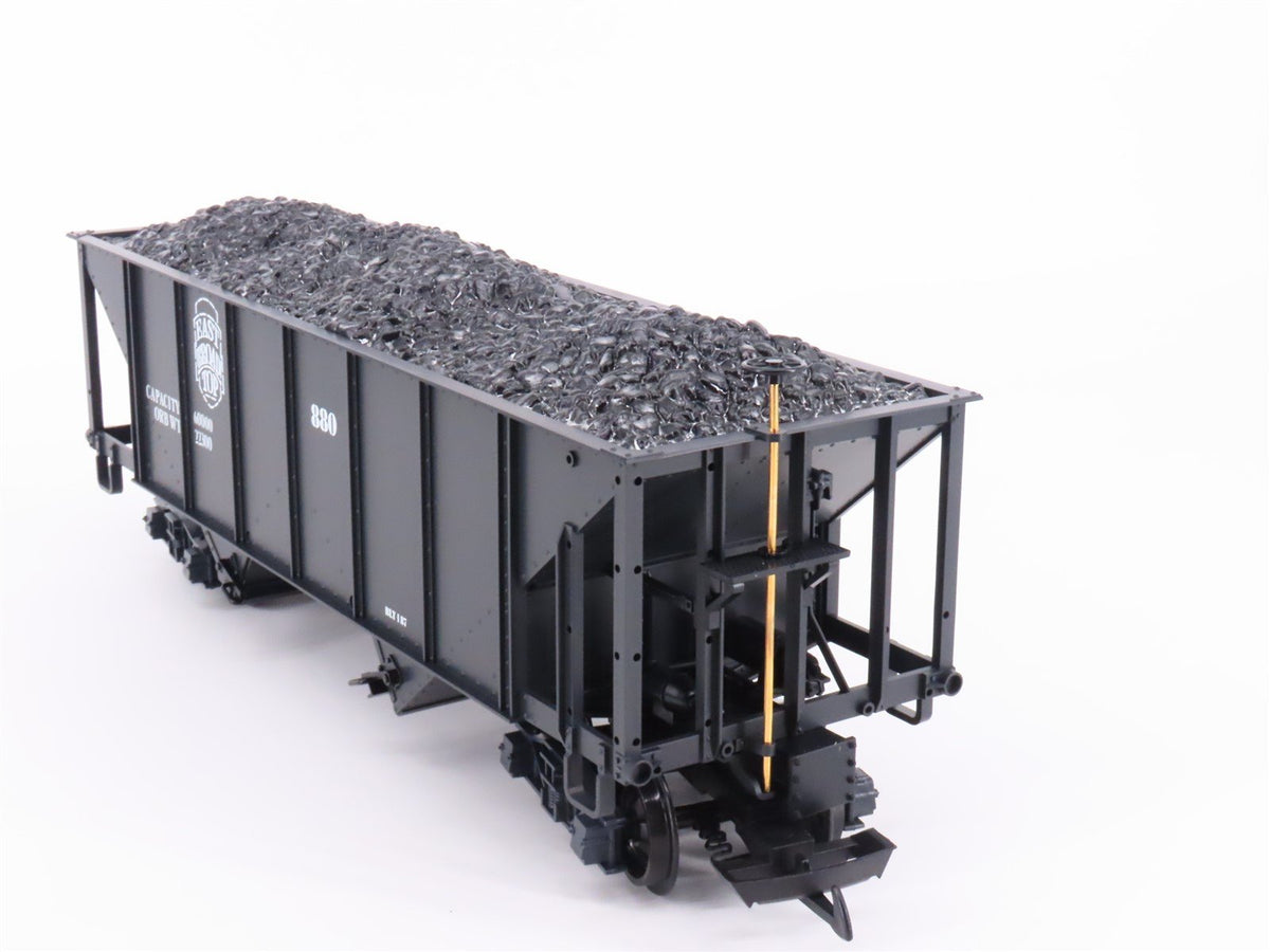 G Scale LGB 4076 East Broad Top 2 Bay Hopper Car #880 w/Coal Load