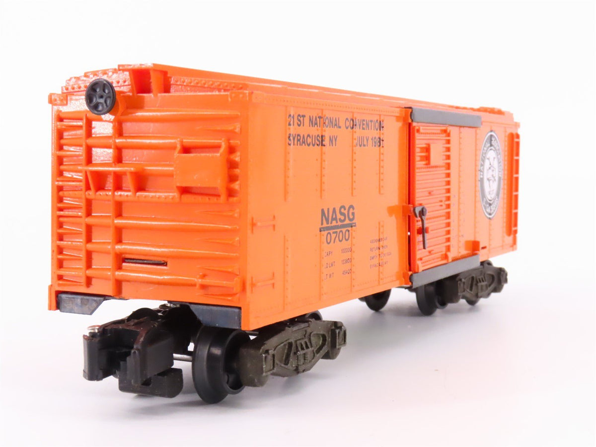 S Scale American Flyer 4-0700 NASG National Association S-Gaugers Box Car #0700