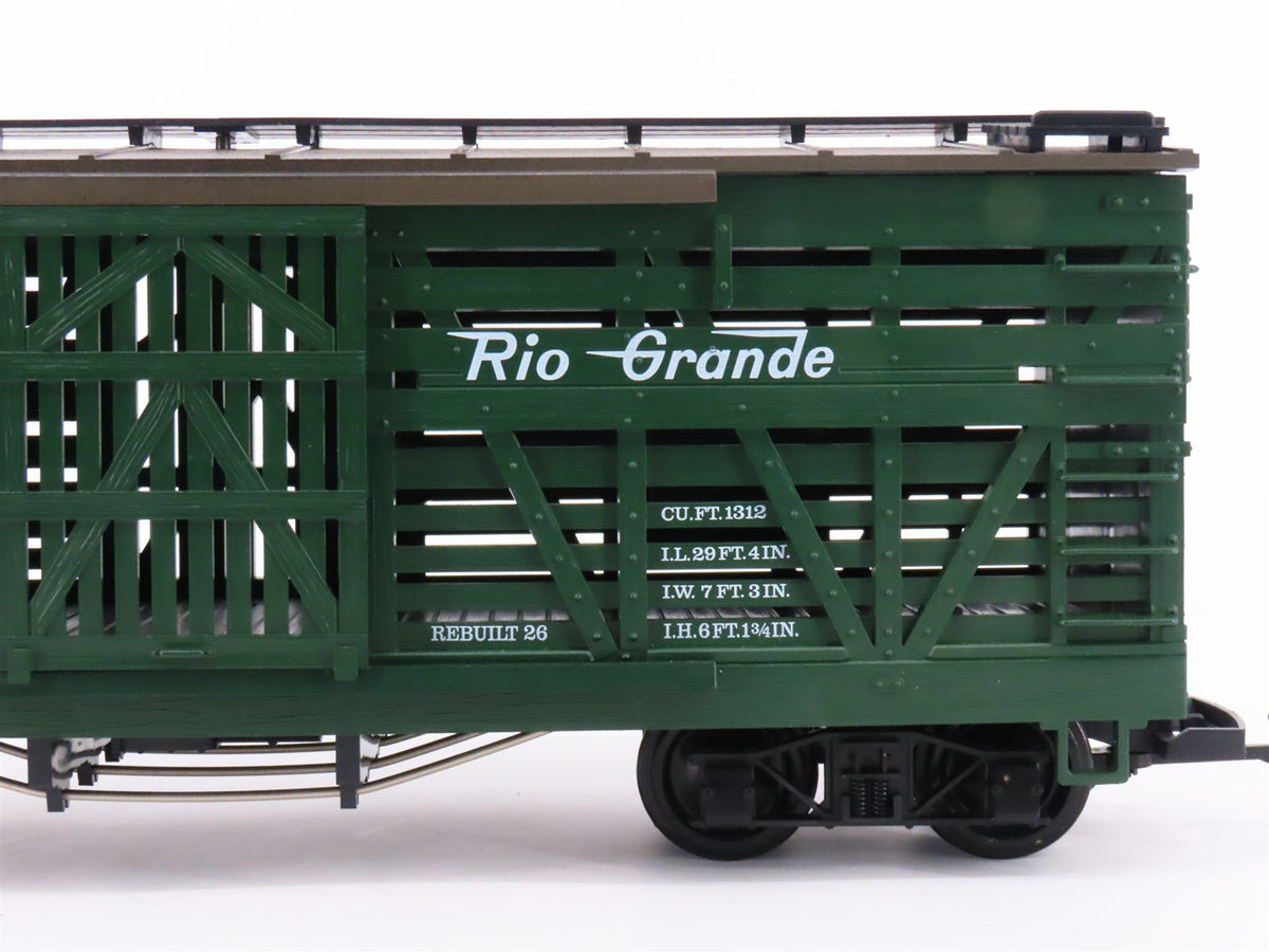 G Scale LGB 4068 DRGW Rio Grande Cattle Stock Car #4068