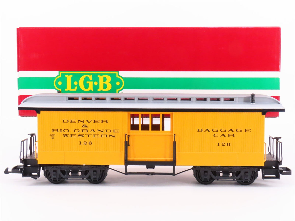 G Scale LGB 3084 DRGW Rio Grande Baggage Passenger Car #126