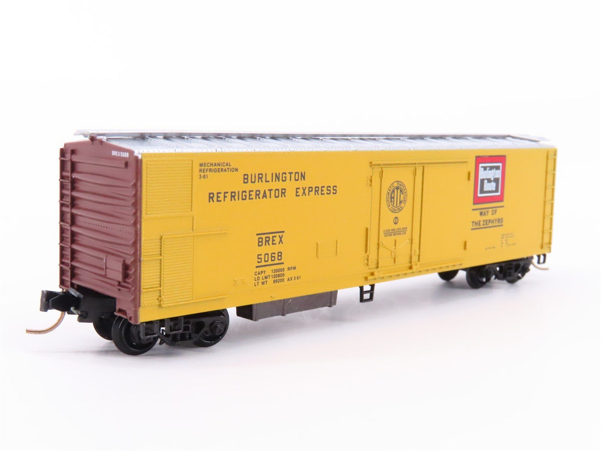 N Kadee Micro-Trains MTL 69040 BREX Burlington Route Mechanical Reefer #5068