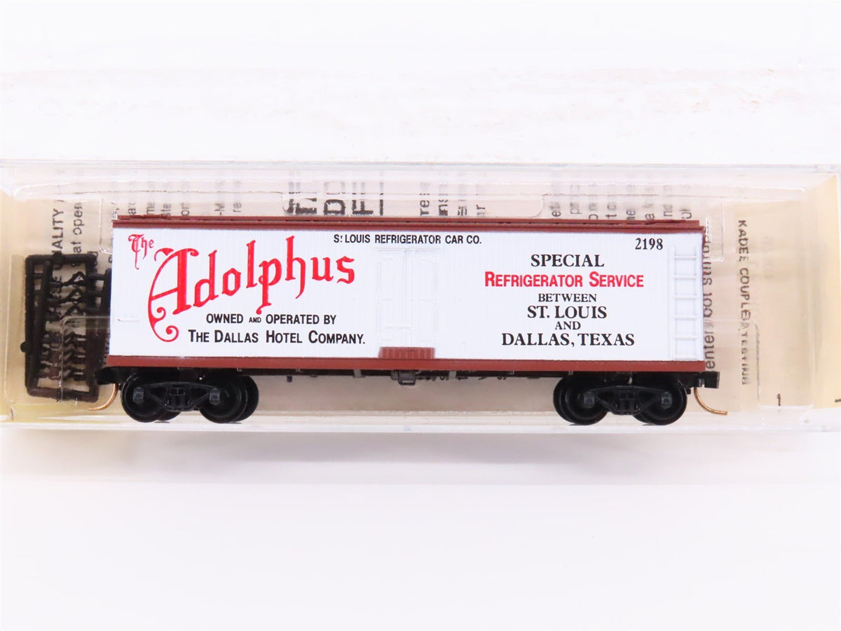 N Scale Kadee Micro-Trains MTL 47130 Adolphus 40&#39; Wood Sheathed Reefer #2198