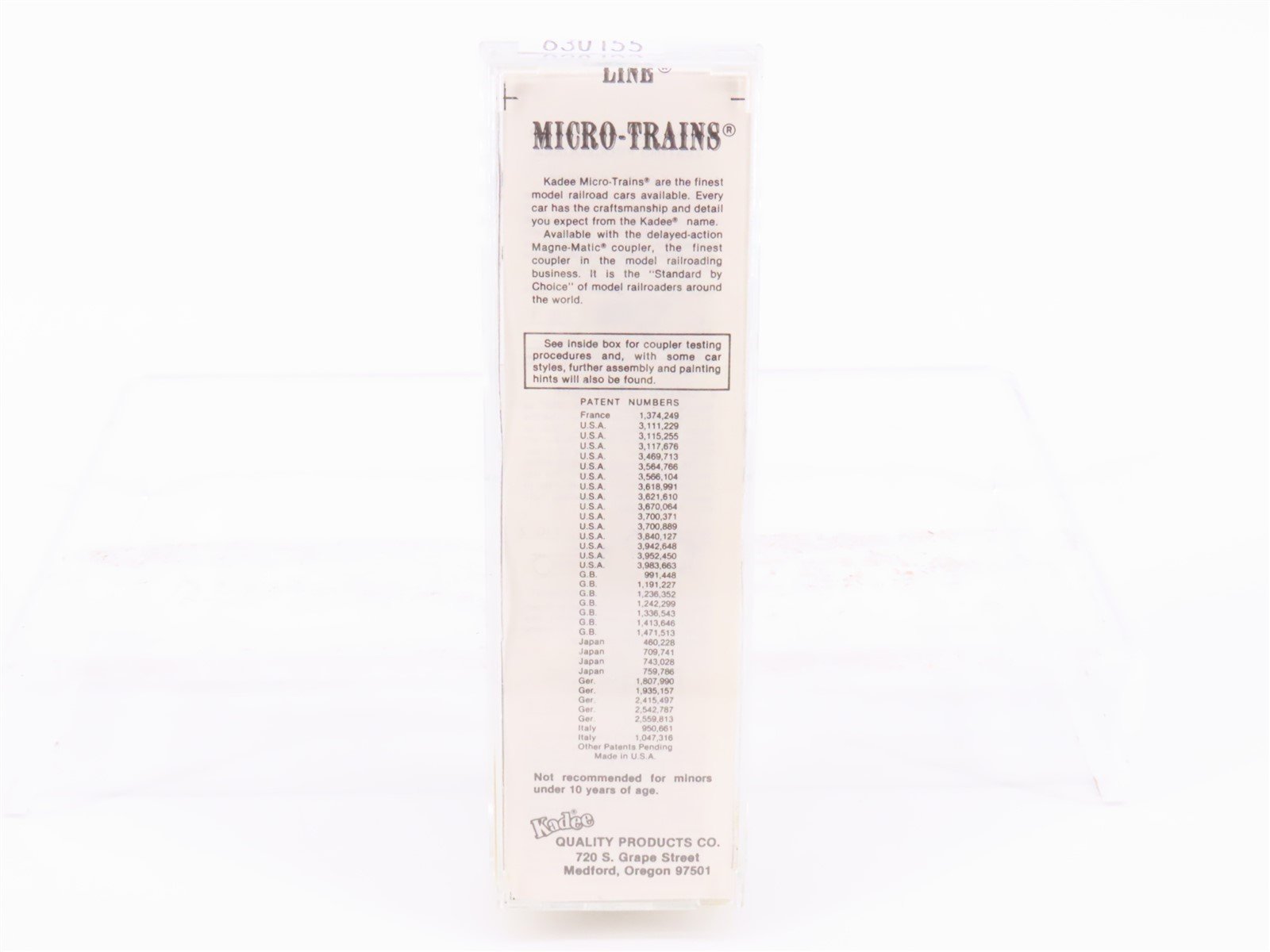 N Scale Kadee Micro-Trains MTL 27160 CV Central Vermont 50' Box Car #50098