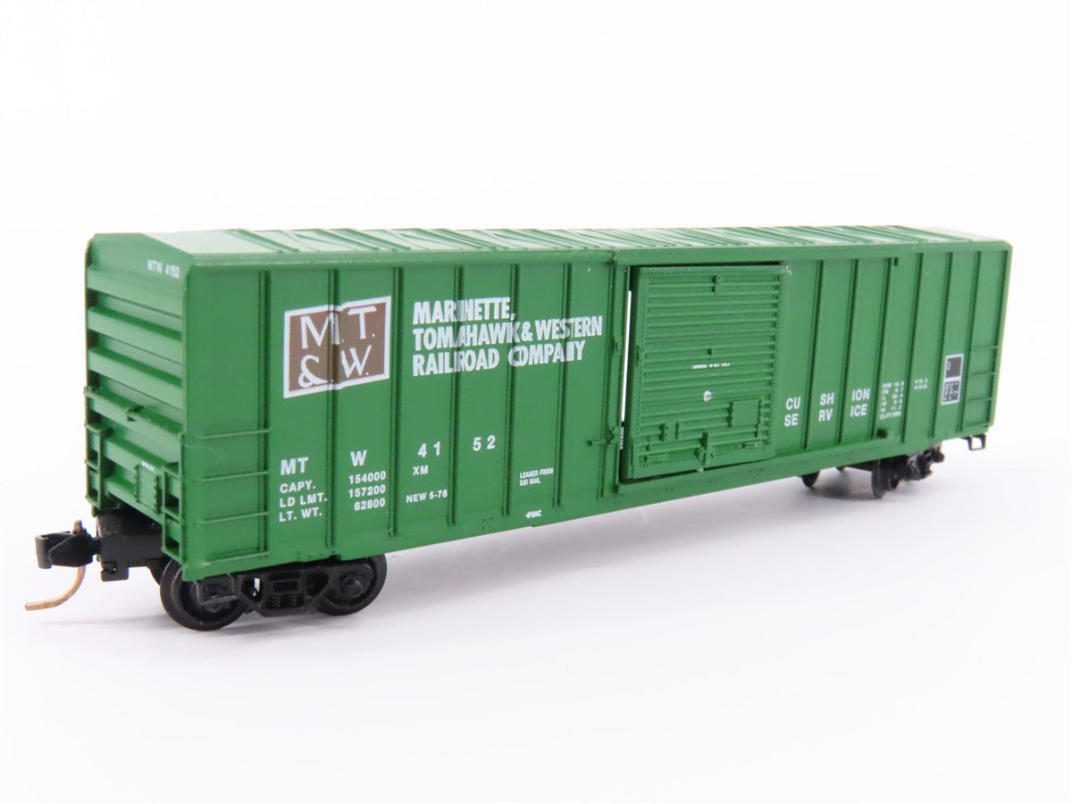 N Kadee Micro-Trains MTL 25050 MTW Marinette Tomahawk &amp; Western Box Car #4152