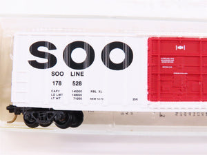 N Scale Kadee Micro-Trains MTL 27120 SOO Line 50' Plug Door Box Car #178528