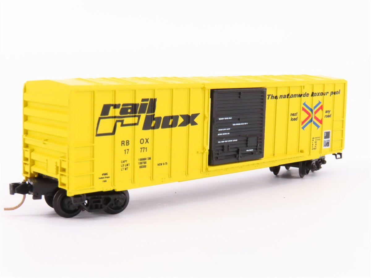 N Scale Kadee Micro-Trains MTL 25012 RBOX Railbox 50&#39; Rib Side Box Car #17771